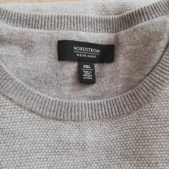 Nordstrom Grey Wool Long Sleeve Sweater Size 2XL NWOT - Picture 6 of 9